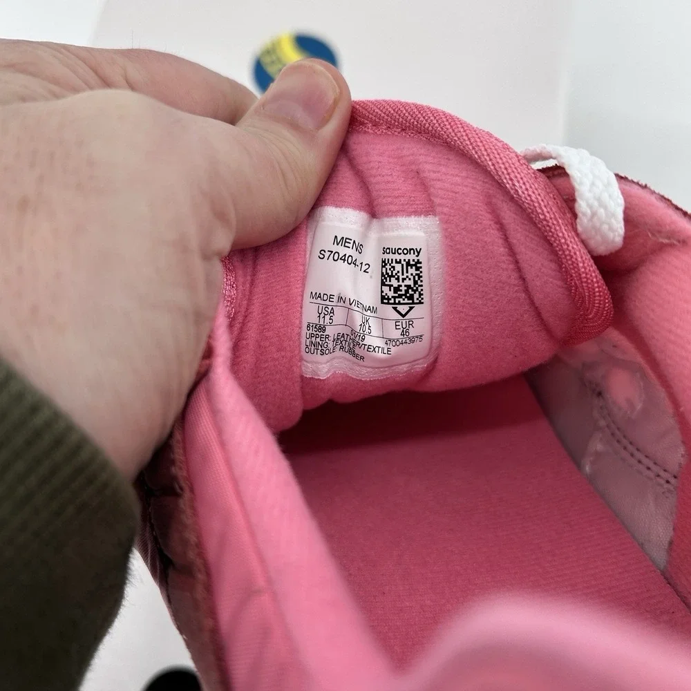 Saucony Shadow 5000 Pink Vintage Runner‎ Sneakers Mens 11.5 Retro Gum Sole Y2K